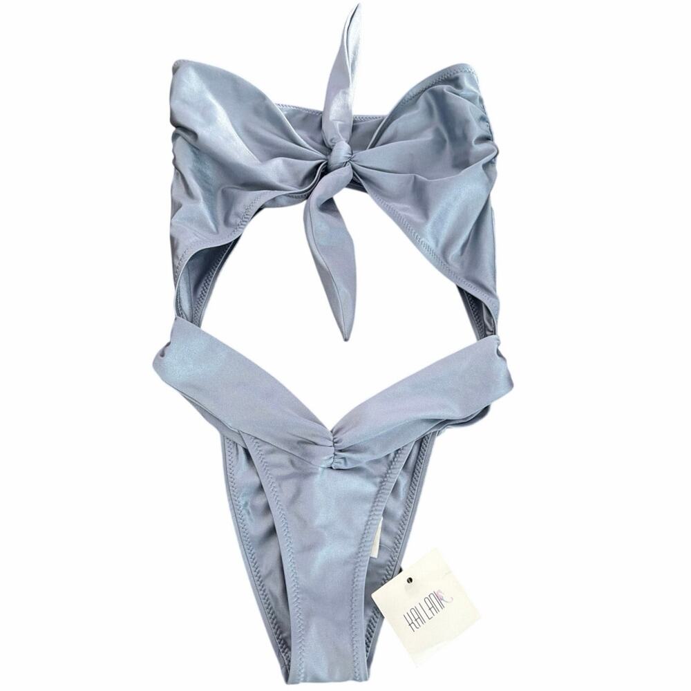 Kai Lani blue one piece swimwear size L New NWT